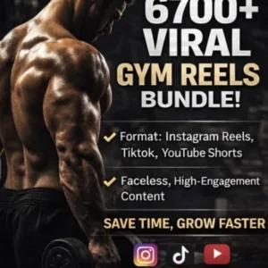 6700+ Viral Gym Reels | Fitness & Motivation Content (Digital Download)