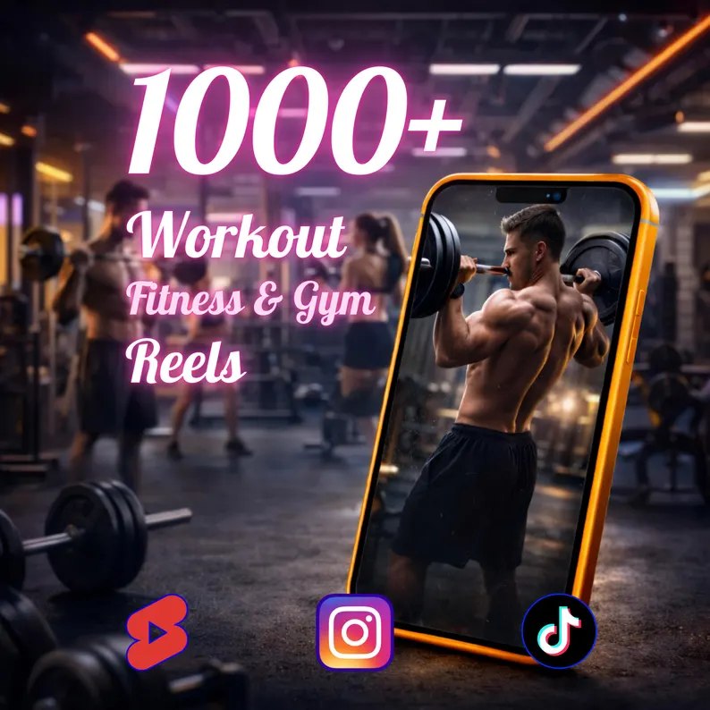 Ultimate Fitness Faceless Reels Bundle (1000+ Videos – Commercial Use)
